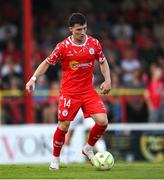 12 August 2025; Ali Coote of Shelbourne during the UEFA Europa League Third Qualifying Round 2nd Leg match between Shelbourne and Rijeka at Tolka Park in Dublin. Photo by Stephen McCarthy/Sportsfile