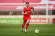 12 August 2025; Kameron Ledwidge of Shelbourne during the UEFA Europa League Third Qualifying Round 2nd Leg match between Shelbourne and Rijeka at Tolka Park in Dublin. Photo by Stephen McCarthy/Sportsfile