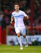 12 August 2025; Tiago Dantas of Rijeka during the UEFA Europa League Third Qualifying Round 2nd Leg match between Shelbourne and Rijeka at Tolka Park in Dublin. Photo by Stephen McCarthy/Sportsfile