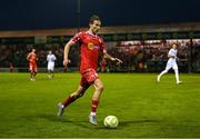 12 August 2025; Harry Wood of Shelbourne during the UEFA Europa League Third Qualifying Round 2nd Leg match between Shelbourne and Rijeka at Tolka Park in Dublin. Photo by Stephen McCarthy/Sportsfile