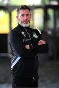 13 August 2025; Manager Stephen Bradley stands for a portrait during a Shamrock Rovers media conference at Roadstone Group Sports Club in Dublin. Photo by Seb Daly/Sportsfile