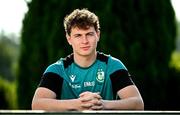 13 August 2025; Goalkeeper Ed McGinty sits for a portrait during a Shamrock Rovers media conference at Roadstone Group Sports Club in Dublin. Photo by Seb Daly/Sportsfile