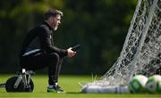 13 August 2025; Manager Stephen Bradley during a Shamrock Rovers training session at Roadstone Group Sports Club in Dublin. Photo by Seb Daly/Sportsfile