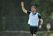 13 August 2025; Aaron Greene during a Shamrock Rovers training session at Roadstone Group Sports Club in Dublin. Photo by Seb Daly/Sportsfile