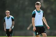 13 August 2025; Cian Barrett during a Shamrock Rovers training session at Roadstone Group Sports Club in Dublin. Photo by Seb Daly/Sportsfile