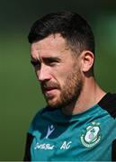 13 August 2025; Aaron Greene during a Shamrock Rovers training session at Roadstone Group Sports Club in Dublin. Photo by Seb Daly/Sportsfile