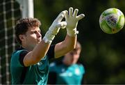 13 August 2025; Goalkeeper Ed McGinty during a Shamrock Rovers training session at Roadstone Group Sports Club in Dublin. Photo by Seb Daly/Sportsfile