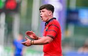 13 August 2025; Michael Landers of Munster during the PwC U-18 Boys Interprovincial Series match between Leinster and Munster at Energia Park in Dublin. Photo by Tyler Miller/Sportsfile