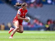 3 August 2025; Eimear Byrne of Louth during the TG4 All-Ireland Ladies Football Junior Championship final match between Antrim and Louth at Croke Park in Dublin. Photo by Piaras Ó Mídheach/Sportsfile