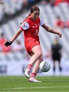 3 August 2025; Áine Breen of Louth during the TG4 All-Ireland Ladies Football Junior Championship final match between Antrim and Louth at Croke Park in Dublin. Photo by Piaras Ó Mídheach/Sportsfile