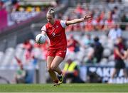 3 August 2025; Kate Flood of Louth during the TG4 All-Ireland Ladies Football Junior Championship final match between Antrim and Louth at Croke Park in Dublin. Photo by Piaras Ó Mídheach/Sportsfile