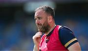 3 August 2025; Louth manager Kevin Larkin during the TG4 All-Ireland Ladies Football Junior Championship final match between Antrim and Louth at Croke Park in Dublin. Photo by Piaras Ó Mídheach/Sportsfile