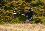 4 August 2025; Bobby Douglas of Mayo competing in the Senior Hurling competition during the M. Donnelly GAA Poc Fada All-Ireland Finals at Annaverna Mountain in the Cooley Peninsula, Ravensdale, Louth. Photo by Piaras Ó Mídheach/Sportsfile