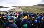 4 August 2025; A pre-event briefing before the M. Donnelly GAA Poc Fada All-Ireland Finals at Annaverna Mountain in the Cooley Peninsula, Ravensdale, Louth. Photo by Piaras Ó Mídheach/Sportsfile