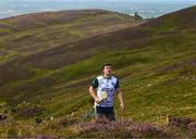 4 August 2025; Cillian Kiely of Offaly competing in the Senior Hurling competition during the M. Donnelly GAA Poc Fada All-Ireland Finals at Annaverna Mountain in the Cooley Peninsula, Ravensdale, Louth. Photo by Piaras Ó Mídheach/Sportsfile