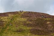 4 August 2025; Competitors, officials and spectators during the M. Donnelly GAA Poc Fada All-Ireland Finals at Annaverna Mountain in the Cooley Peninsula, Ravensdale, Louth. Photo by Piaras Ó Mídheach/Sportsfile