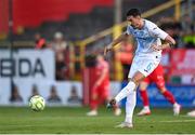 12 August 2025; Stjepan Radeljic of Rijeka during the UEFA Europa League Third Qualifying Round 2nd Leg match between Shelbourne and Rijeka at Tolka Park in Dublin. Photo by Ben McShane/Sportsfile