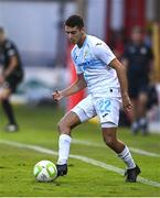 12 August 2025; Ante Orec of Rijeka during the UEFA Europa League Third Qualifying Round 2nd Leg match between Shelbourne and Rijeka at Tolka Park in Dublin. Photo by Ben McShane/Sportsfile