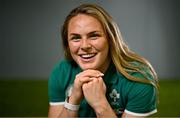 14 August 2025; Beibhinn Parsons poses for a portrait during an Ireland Women Rugby media conference at the IRFU High Performance Centre in Dublin. Photo by David Fitzgerald/Sportsfile