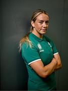 14 August 2025; Stacey Flood poses for a portrait during an Ireland Women Rugby media conference at the IRFU High Performance Centre in Dublin. Photo by David Fitzgerald/Sportsfile