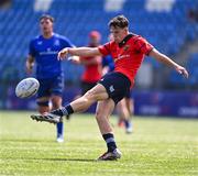 13 August 2025; David Nolan of Munster during the PwC U-18 Boys Interprovincial Series match between Leinster and Munster at Energia Park in Dublin. Photo by Tyler Miller/Sportsfile