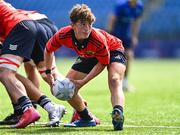 13 August 2025; Liam O'Brien of Munster during the PwC U-18 Boys Interprovincial Series match between Leinster and Munster at Energia Park in Dublin. Photo by Tyler Miller/Sportsfile