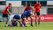 13 August 2025; Johnny Woods of Leinster during the PwC U-18 Boys Interprovincial Series match between Leinster and Munster at Energia Park in Dublin. Photo by Tyler Miller/Sportsfile