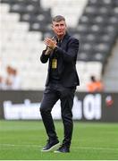 14 August 2025; St Patrick's Athletic manager Stephen Kenny walks the pitch before the UEFA Conference League Third Qualifying Round second leg match between Besiktas and St Patrick's Athletic at Besiktas Stadium in Istanbul, Türkiye. Photo by Emre Oktay/Sportsfile