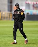 14 August 2025; Sunday Adetunji of Ballkani before the UEFA Conference League Third Qualifying Round second leg match between Shamrock Rovers and Ballkani at Tallaght Stadium in Dublin. Photo by Ben McShane/Sportsfile
