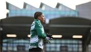 14 August 2025; Shamrock Rovers goalkeeper Todd Bazunu before the UEFA Conference League Third Qualifying Round second leg match between Shamrock Rovers and Ballkani at Tallaght Stadium in Dublin. Photo by Ben McShane/Sportsfile