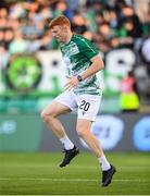 14 August 2025; Rory Gaffney of Shamrock Rovers before the UEFA Conference League Third Qualifying Round second leg match between Shamrock Rovers and Ballkani at Tallaght Stadium in Dublin. Photo by Stephen McCarthy/Sportsfile