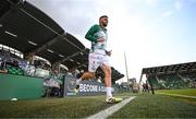 14 August 2025; Dylan Watts of Shamrock Rovers before the UEFA Conference League Third Qualifying Round second leg match between Shamrock Rovers and Ballkani at Tallaght Stadium in Dublin. Photo by Stephen McCarthy/Sportsfile