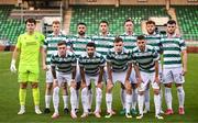 14 August 2025; The Shamrock Rovers team before the UEFA Conference League Third Qualifying Round second leg match between Shamrock Rovers and Ballkani at Tallaght Stadium in Dublin. Photo by Stephen McCarthy/Sportsfile