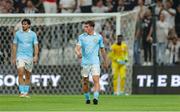 14 August 2025; Kian Leavy of St Patrick's Athletic reacts after his side conceded their first goal during the UEFA Conference League Third Qualifying Round second leg match between Besiktas and St Patrick's Athletic at Besiktas Stadium in Istanbul, Türkiye. Photo by Emre Oktay/Sportsfile