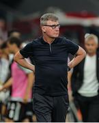 14 August 2025; St Patrick's Athletic manager Stephen Kenny during the UEFA Conference League Third Qualifying Round second leg match between Besiktas and St Patrick's Athletic at Besiktas Stadium in Istanbul, Türkiye. Photo by Emre Oktay/Sportsfile