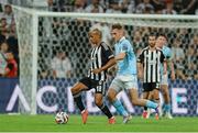 14 August 2025; João Mário of Besiktas in action against Mason Melia of St Patrick's Athletic during the UEFA Conference League Third Qualifying Round second leg match between Besiktas and St Patrick's Athletic at Besiktas Stadium in Istanbul, Türkiye. Photo by Emre Oktay/Sportsfile