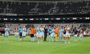 14 August 2025; St Patrick's Athletic players applaud their supporters after the UEFA Conference League Third Qualifying Round second leg match between Besiktas and St Patrick's Athletic at Besiktas Stadium in Istanbul, Türkiye. Photo by Emre Oktay/Sportsfile