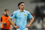 14 August 2025; Simon Power of St Patrick's Athletic after the UEFA Conference League Third Qualifying Round second leg match between Besiktas and St Patrick's Athletic at Besiktas Stadium in Istanbul, Türkiye. Photo by Emre Oktay/Sportsfile