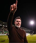 14 August 2025; Shamrock Rovers manager Stephen Bradley after the UEFA Conference League Third Qualifying Round second leg match between Shamrock Rovers and Ballkani at Tallaght Stadium in Dublin. Photo by Ben McShane/Sportsfile