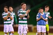 14 August 2025; Danny Grant of Shamrock Rovers after the UEFA Conference League Third Qualifying Round second leg match between Shamrock Rovers and Ballkani at Tallaght Stadium in Dublin. Photo by Ben McShane/Sportsfile