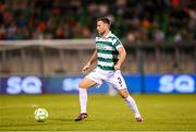 14 August 2025; Adam Matthews of Shamrock Rovers during the UEFA Conference League Third Qualifying Round second leg match between Shamrock Rovers and Ballkani at Tallaght Stadium in Dublin. Photo by Stephen McCarthy/Sportsfile