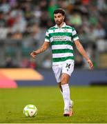 14 August 2025; Danny Mandroiu of Shamrock Rovers during the UEFA Conference League Third Qualifying Round second leg match between Shamrock Rovers and Ballkani at Tallaght Stadium in Dublin. Photo by Stephen McCarthy/Sportsfile