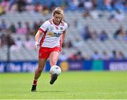 3 August 2025; Niamh O'Neill of Tyrone during the TG4 All-Ireland Ladies Football Intermediate Championship final match between Laois and Tyrone at Croke Park in Dublin. Photo by Piaras Ó Mídheach/Sportsfile