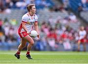 3 August 2025; Niamh O'Neill of Tyrone during the TG4 All-Ireland Ladies Football Intermediate Championship final match between Laois and Tyrone at Croke Park in Dublin. Photo by Piaras Ó Mídheach/Sportsfile