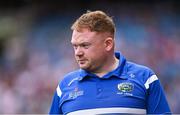 3 August 2025; Laois manager Stephen Duff during the TG4 All-Ireland Ladies Football Intermediate Championship final match between Laois and Tyrone at Croke Park in Dublin. Photo by Piaras Ó Mídheach/Sportsfile