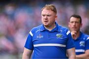 3 August 2025; Laois manager Stephen Duff during the TG4 All-Ireland Ladies Football Intermediate Championship final match between Laois and Tyrone at Croke Park in Dublin. Photo by Piaras Ó Mídheach/Sportsfile