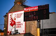 15 August 2025; The scoreboard is seen before the Sports Direct Women's FAI Cup quarter-final match between Shelbourne and Shamrock Rovers at Tolka Park in Dublin. Photo by Ben McShane/Sportsfile