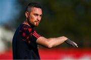 15 August 2025; Shelbourne manager Eoin Wearen during the Sports Direct Women's FAI Cup quarter-final match between Shelbourne and Shamrock Rovers at Tolka Park in Dublin. Photo by Ben McShane/Sportsfile