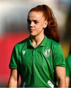 15 August 2025; Fiona Owens of Shamrock Rovers before the Sports Direct Women's FAI Cup quarter-final match between Shelbourne and Shamrock Rovers at Tolka Park in Dublin. Photo by Ben McShane/Sportsfile