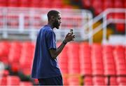 15 August 2025; Muhammadu Faal of Waterford before the Sports Direct Men’s FAI Cup third round match between Cork City and Waterford at Turner's Cross in Cork. Photo by Tyler Miller/Sportsfile
